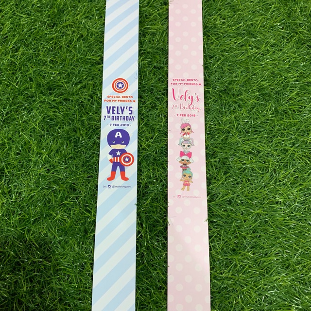 

Label kotak bento nasi