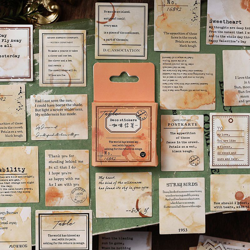 

Stiker Jurnal Vintage Satuan Vol.1 - Hazzel untuk Journaling Scrapbook Bujo
