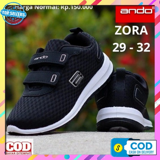 Sepatu Sekolah Anak Anak Hitam Model Tinggi Original Bata Sepatu Sekolah Anak Laki Perempuan Ando Hi