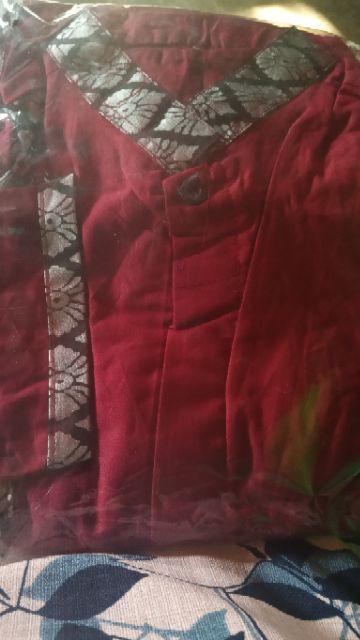 Atasan Batik Dolby Dolbi Dobby Doby Tenun Sutra Tulis Halus Katun Atbm Baron ,sarombit Atasan