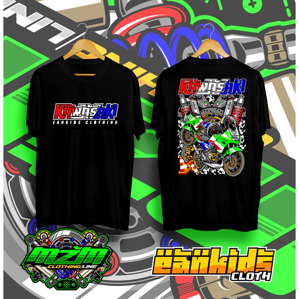 Baju kaos pria distro original/KAOS DISTRO  KAWASAKI NINJA 150/kaos pria keren/pakaian pria/ninja rr
