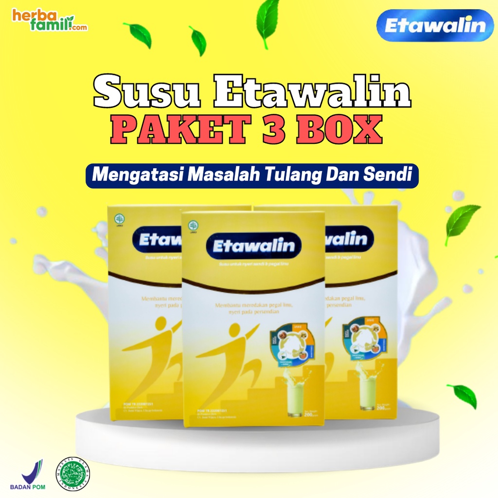 [PROMO] 3 BOX SUSU ETAWALIN 100% ORIGINAL – Susu Kambing Etawa Atasi Nyeri sendi Tingkatkan Kepadatan &amp; Kesehatan Tulangi Susu Anti Asam Urat