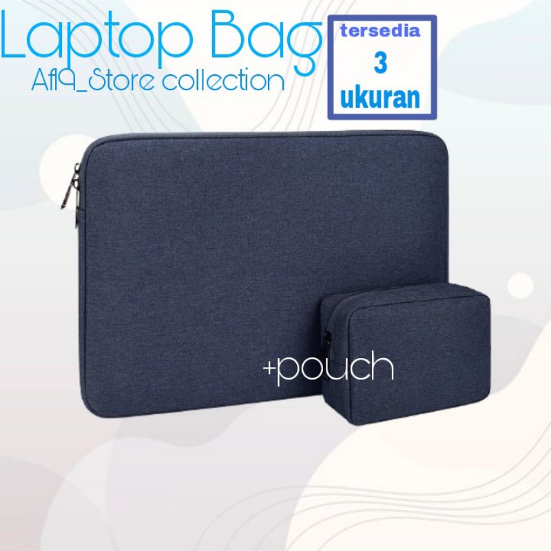 Tas laptop +Pouch Case Pelindung Waterproof Aksesoris Kekinian Pria Wanita Terbaru Laptop 11 12 13 14 inhci  Lenovo asus Acer hp Murah Cod Bayar di tempat