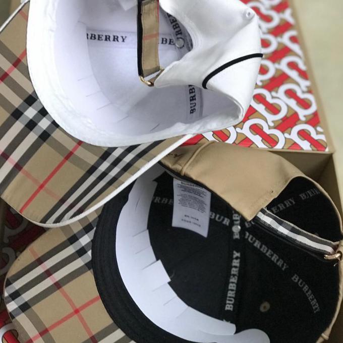 Jual Topi Baseball Burberry Import QualityTopi Fashion Pria Wanita Topi Ko - Hitam