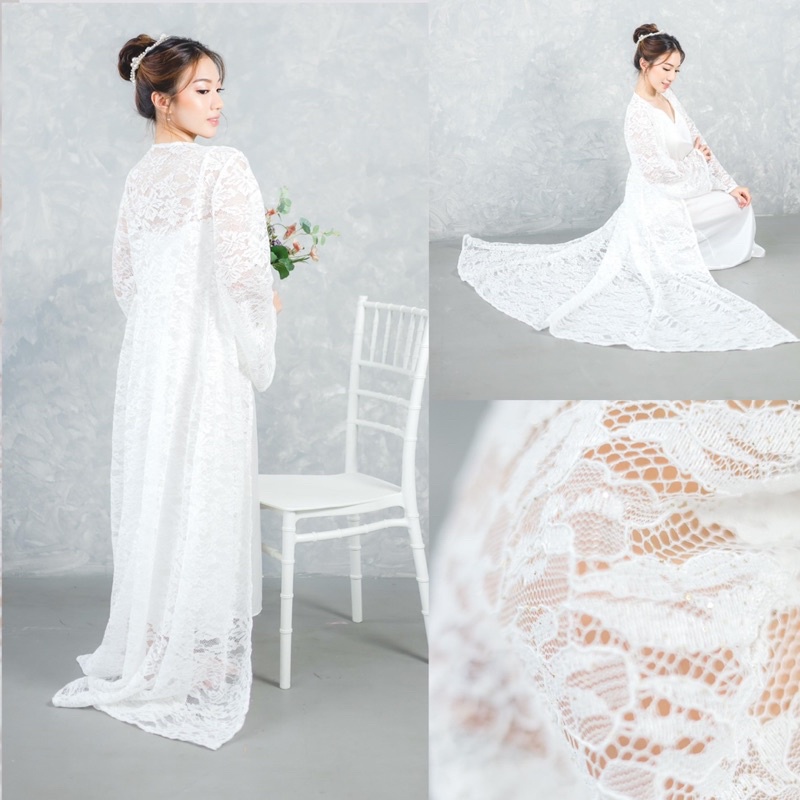 𝙏𝙪𝙩𝙪𝙡𝙡𝙚 Careen Robe Wedding Robe Pengantin Robe Robe Bride Kimono Bride Bride Kimono Wedding