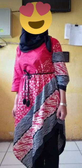 Terlaris Serut Genes Jelita Tunic Navbor Yelbor Whitbor Creambor Tunik Batik Modern Hrb030 Dolbi Dob