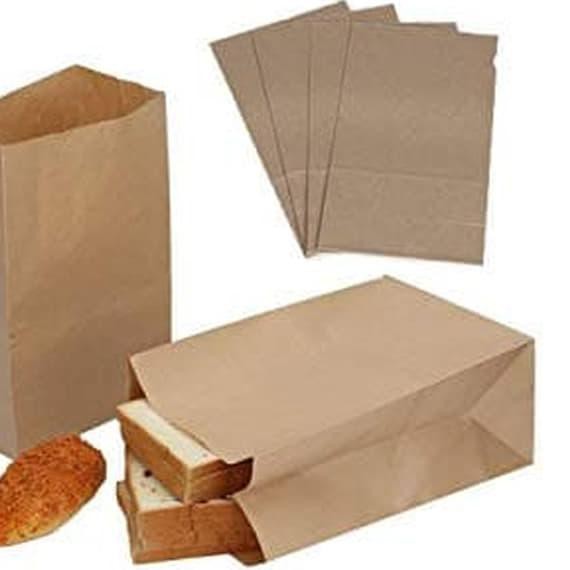 

➼ PAPER BAG SIZE M - MEDIUM - KANTONG KERTAS ROTI - FRIED CHICKEN -BROWN ♗