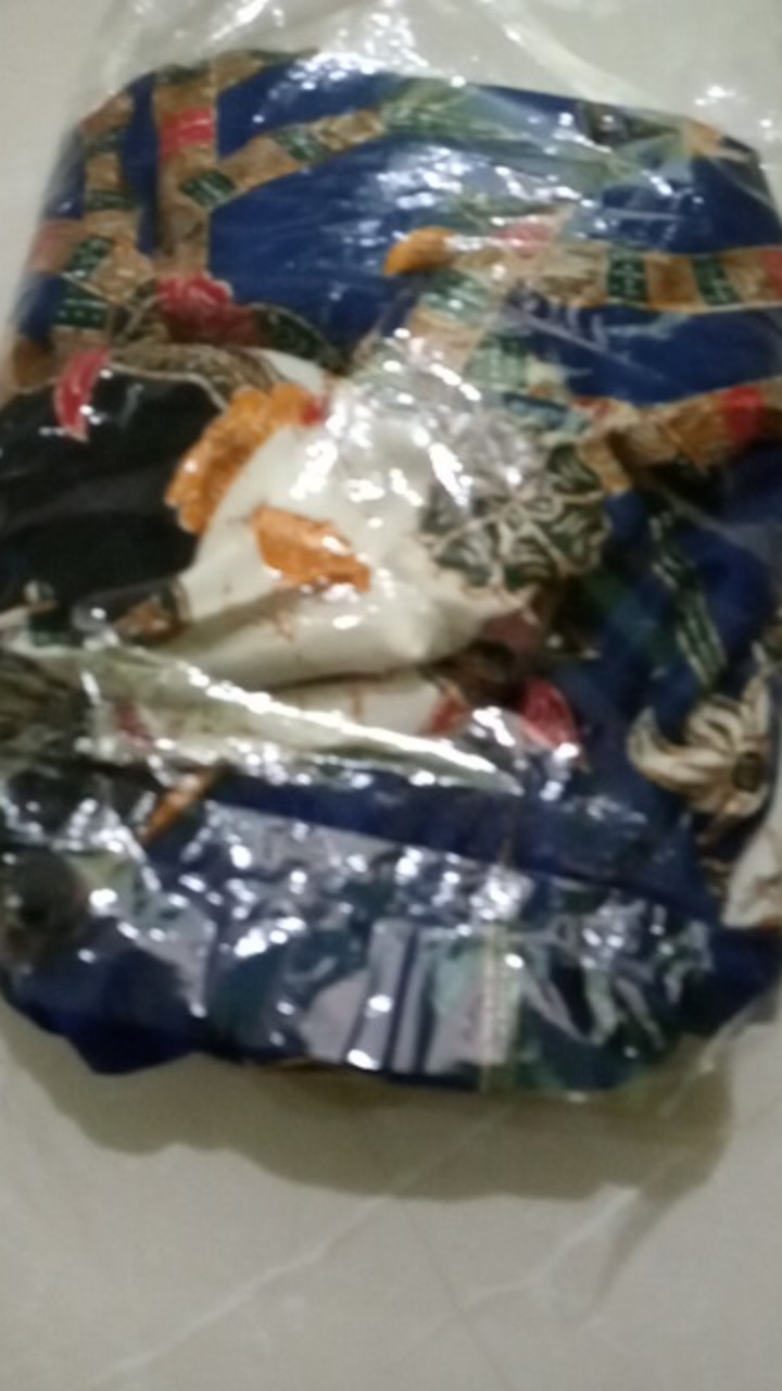 Qnunbatik Batik Family/keluarga Dress Naura Madura Biru