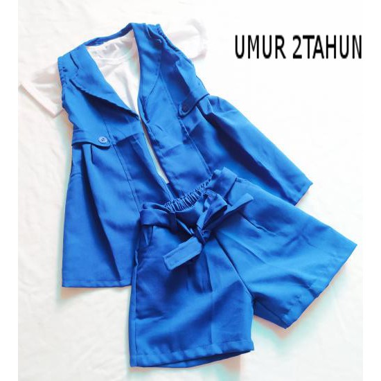 SETELAN KOREA KID BLAZER UMUR 2  DAN 3 TAHUN