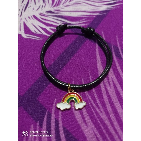 PROMO - GELANG / KALUNG TALI LIONTIN AWAN | Gelang Tali LUCU