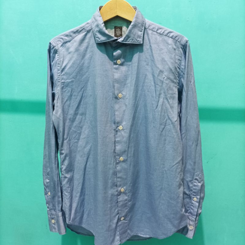 KEMEJA ELEVENTY MAN ORIGINAL LUXURY ITALY FREEONGKIR