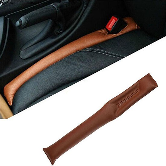 seebegonia Leather Car Seat Gap Pad Leak Proof Plug Stopper Filter Strip