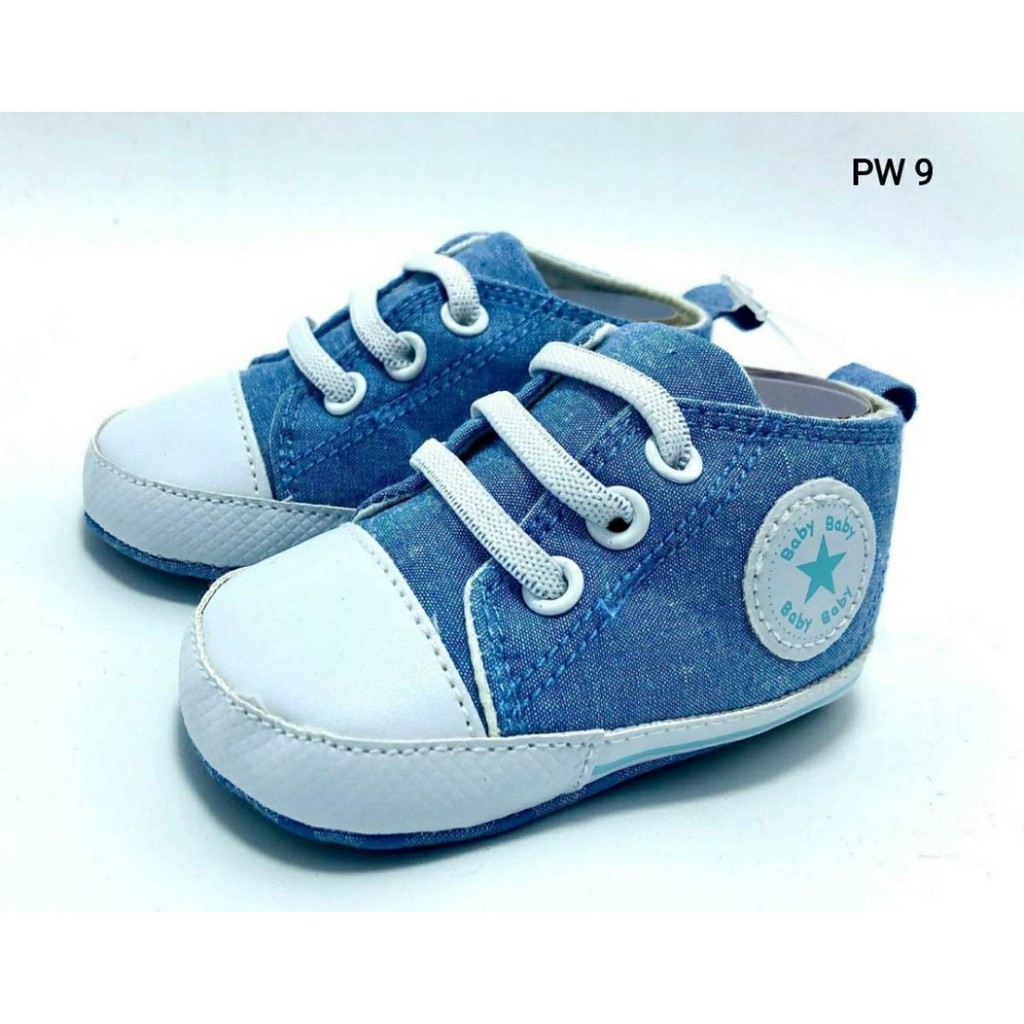 Sepatu Bayi Laki Laki Prewalker Bayi Import Baby Star Denim