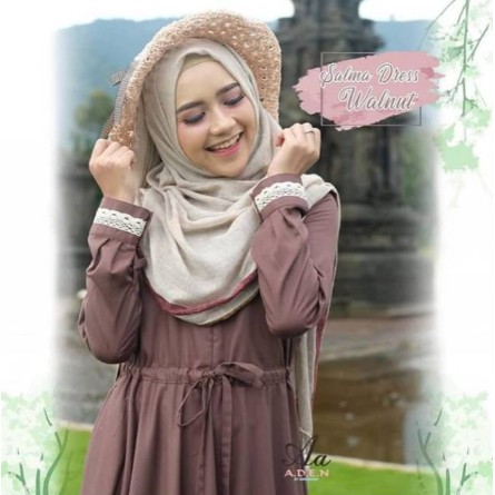 (NEW VOL 2 2020)NISA SABYAN Gamis Modern Busana Muslim Wanita Terbaru AUDREY Dress Kekinian S M L XL