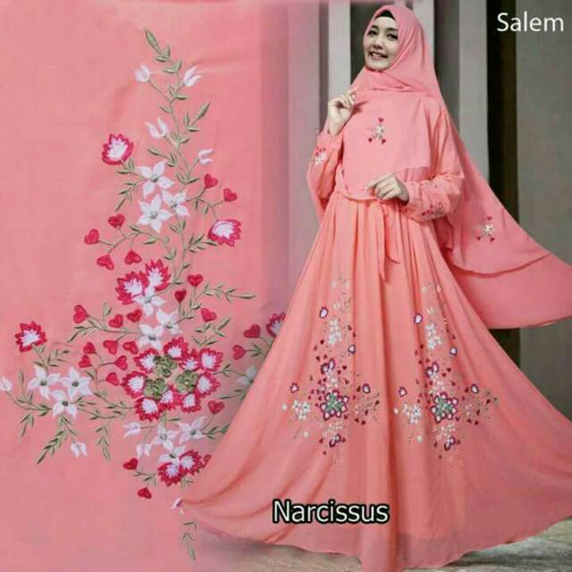 BEST SELLER TERMURAH TERLENGKAP GAMIS PESTA NARCISSUS ORI 