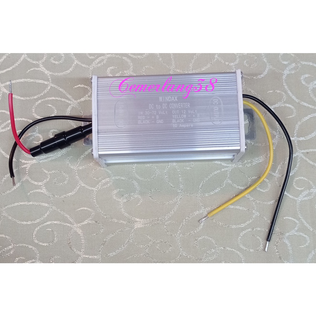 DC DC CONVERTER PII 30V - 72V TO 12V 10A STEP DOWN 10 A