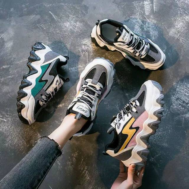 1717 sepatu wanita ugly sneakers
