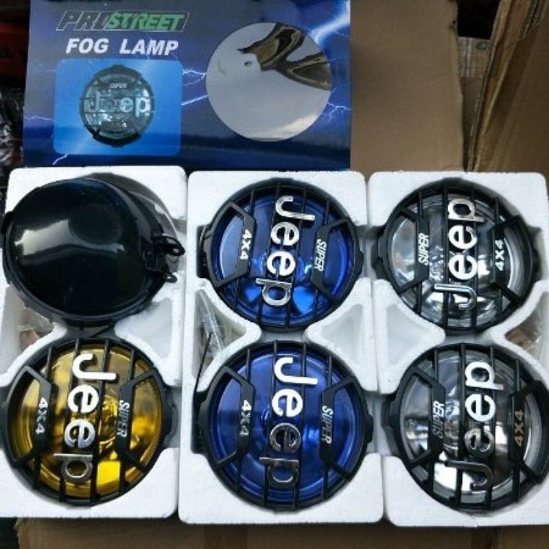LAMPU JEEP 4X4 BLACK / REFEKTOR JEEP DOUBLE
