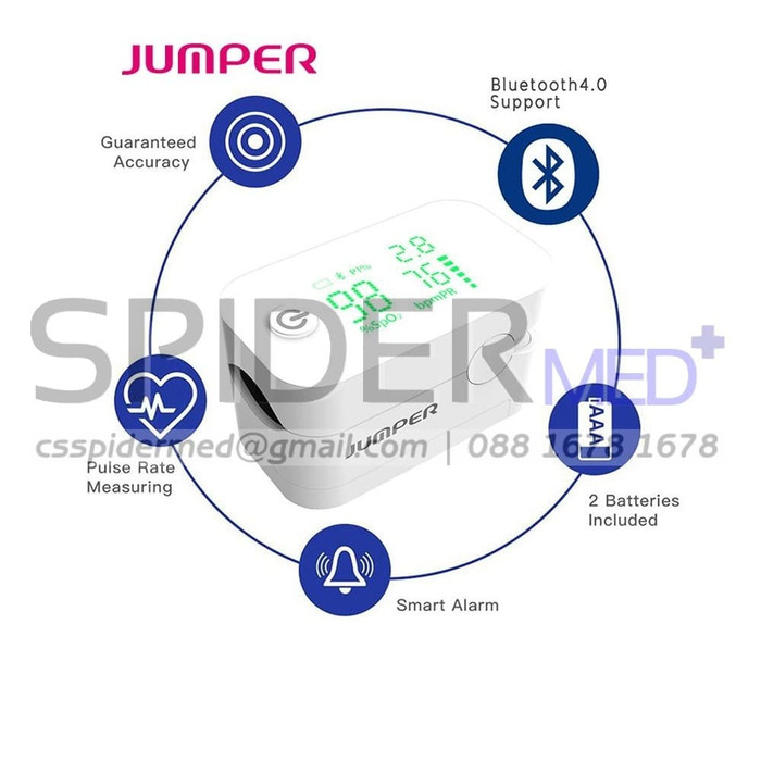 NEW ARRIVAL - JUMPER JPD 500G PULSE OXIMETER BLUETOOTH SPO2 OXYMETRI JPD500G