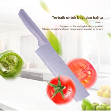 JY Pisau Set Evcriverh Stainless dilapis anti lengket 1 Set isi 6 termurah PISAU VISHAL/Pisau Dapur/Harga Terjangkau