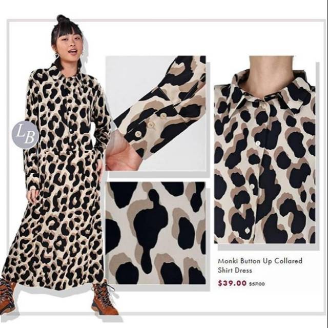 Monki maxi shirt dress