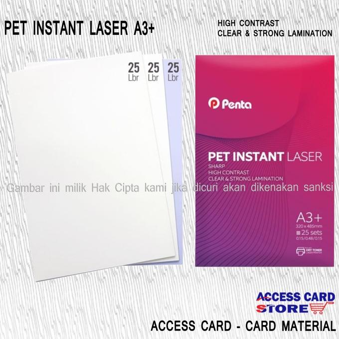 

KERTAS PVC BAHAN ID CARD PET INSTANT LASER A3+ - 0.76mm