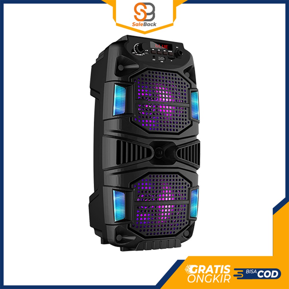Jual Speaker Bluetooth Karaoke Portable Extra Bass JBK 6523 Microphone