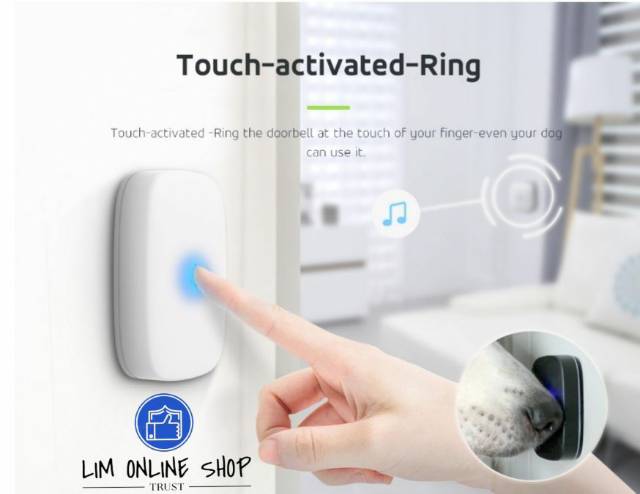 Wireless Bell Pintu Doorbell Bell Rumah 52 Lagu WATERPROOF BERGARANSI High Quality Kualitas Terbaik