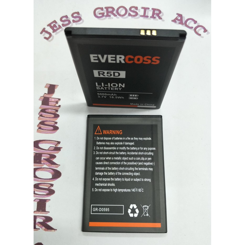 Baterai Battery Double Power Evercoss Evercross R5D Winner Y Style - Hitam