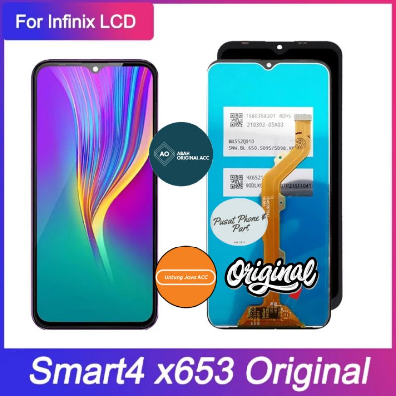 LCD TOUCHSCREEN INFINIX SMART 4 X653C X653 X653C ORIGINAL 100%