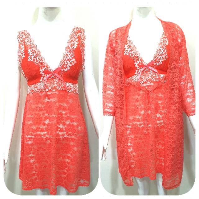Kimono + Lingerie brokat SORELLA 2810