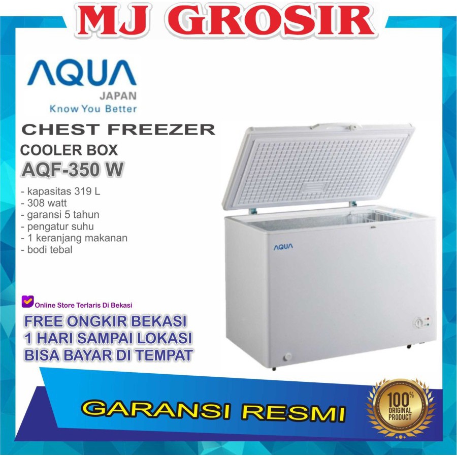 Aqua Aqf 350 W Chest Freezer Box 300 L Lemari Pembeku 300 Liter Indonesia