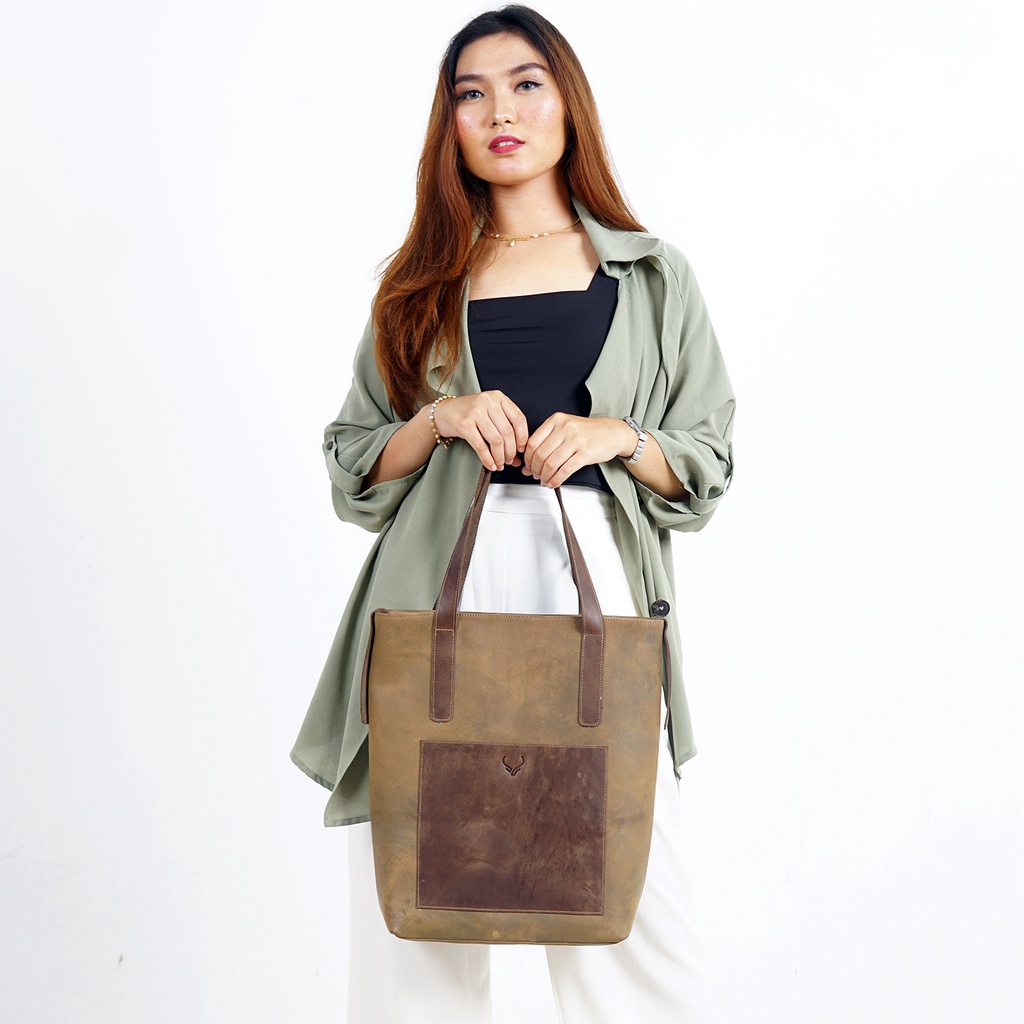 Totebag Kulit Asli CARORA by BULL.LTHR