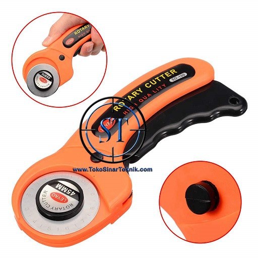 Rotary Cutter Cutting Craft Roller Circular Blade Pisau Bulat 45mm potong Kain Tajam Putar cutter Besar
