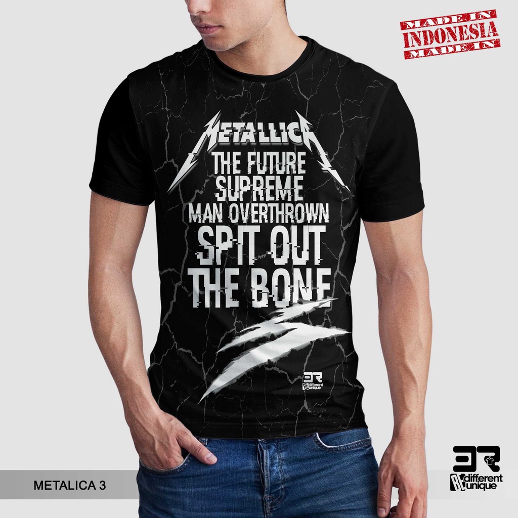 [ COD ] KAOS PRINTING GAMBAR MUSISI METALLICA 3 - BAJU DISTRO ORIGINAL GAMBAR GROUP BAND METAL PUNK 