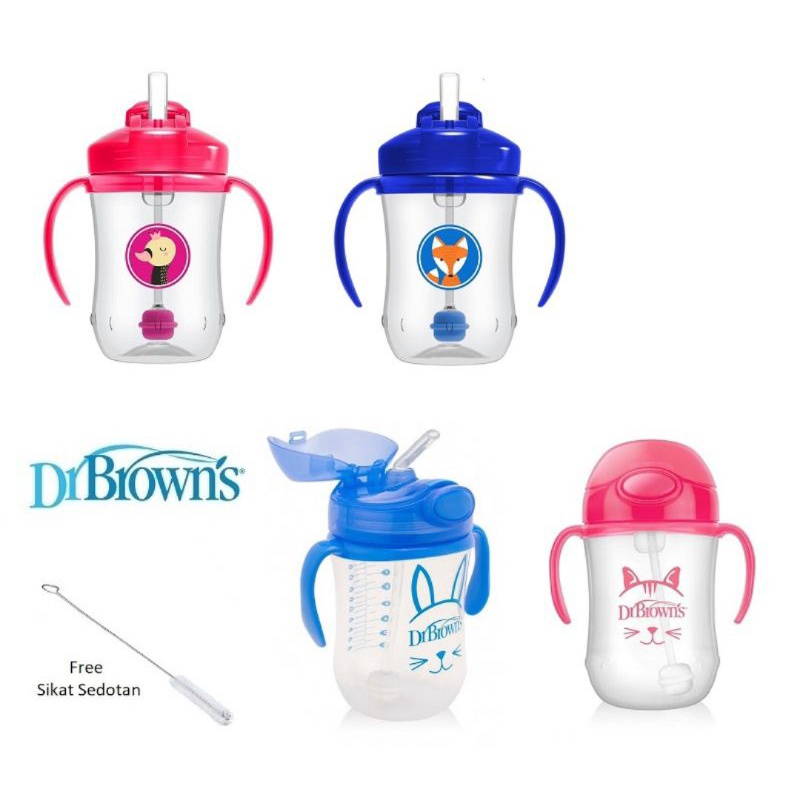 BOTOL MINUM STRAW CUP DRBROWNS