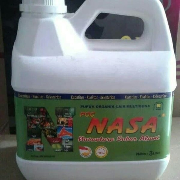 Poc Nasa Pupuk Organik Kemasan 3 Liter ( Kemasan Besar ) - Pupuk Multi Fungsi - Pupuk Pertanian Nasa