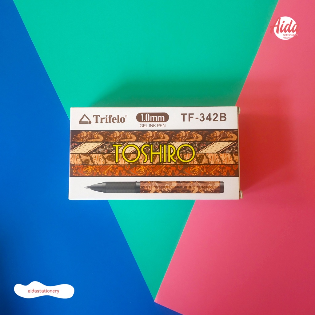 

Pulpen Gel Batik Trifelo TOSHIRO TF-342B (Pulpen Batik Sign Gel 1.0mm)