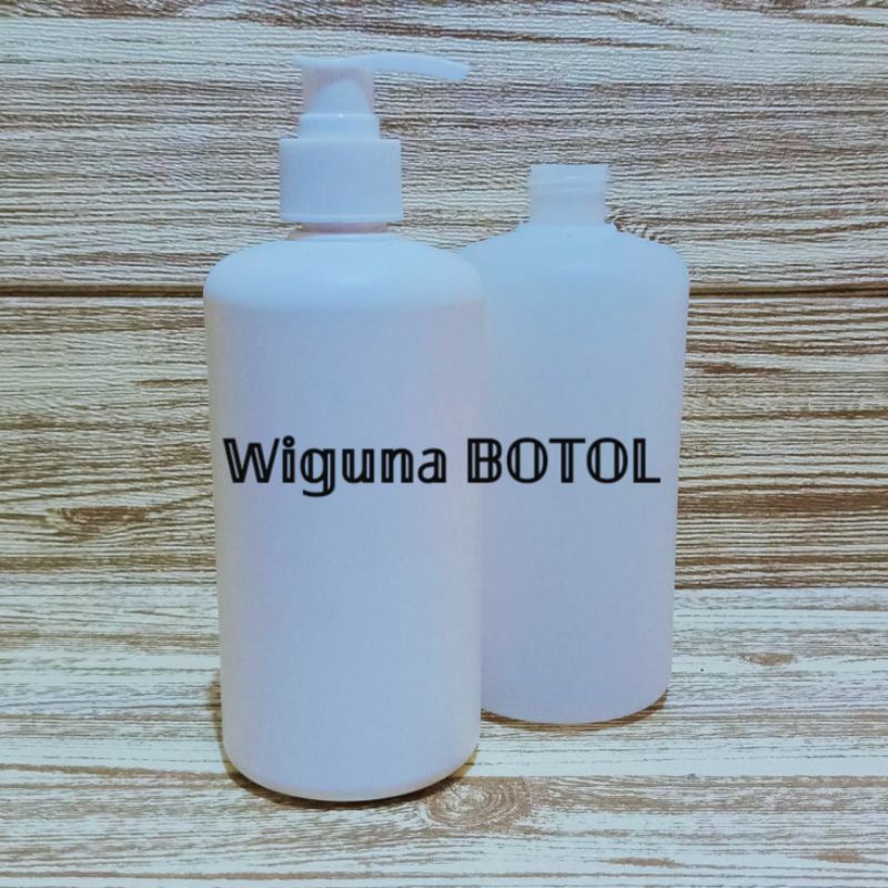 Botol Handshop 500ml HDPE / Botol Pump 500ml / Botol HDPE 500ml Tutup Pump Lotion