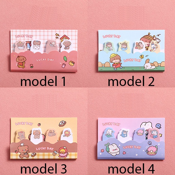 sticky notes kartun lucky cartoon memo sno069(4b3)