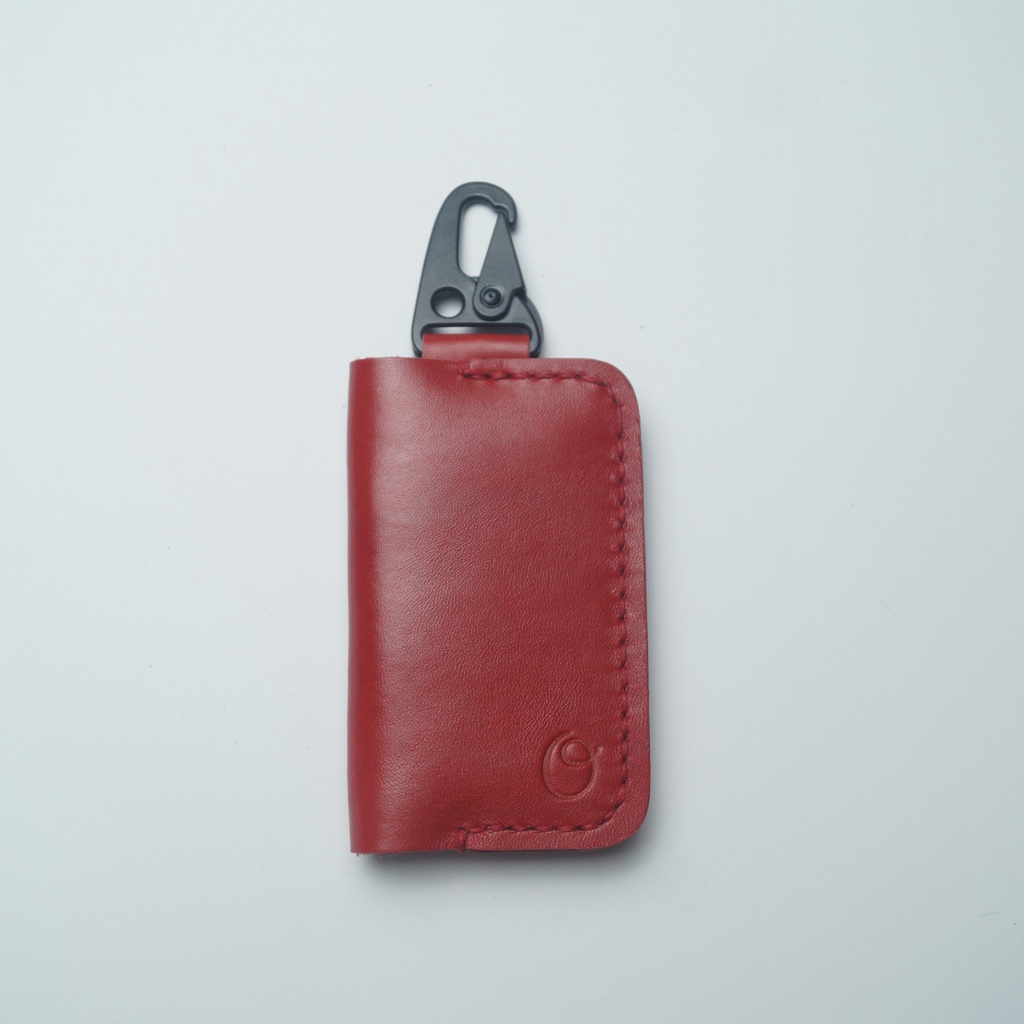 Dompet STNK Mobil Kulit Asli Pull Up Warna Merah Seri Alpen