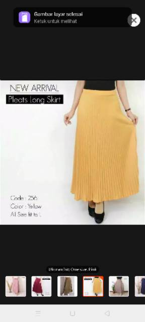 Rok Plisket Premium Bahan Hyget Super Premium