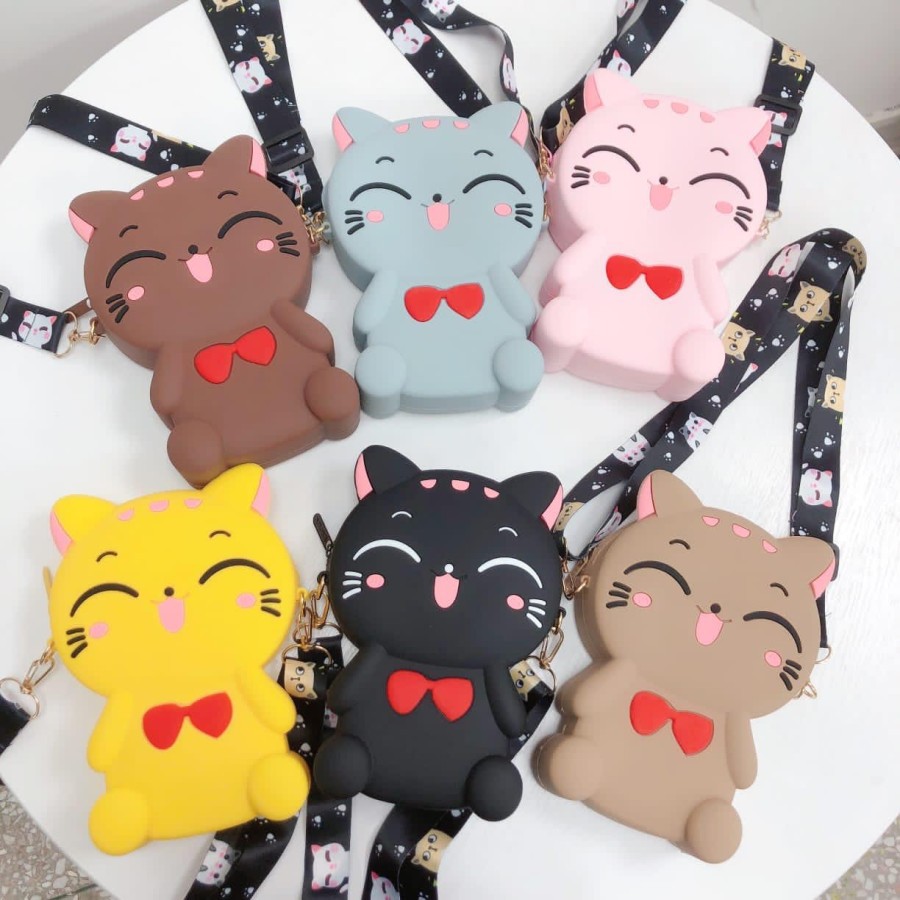 Tas Selempang Motif Kucing Lucu Mimi Cat