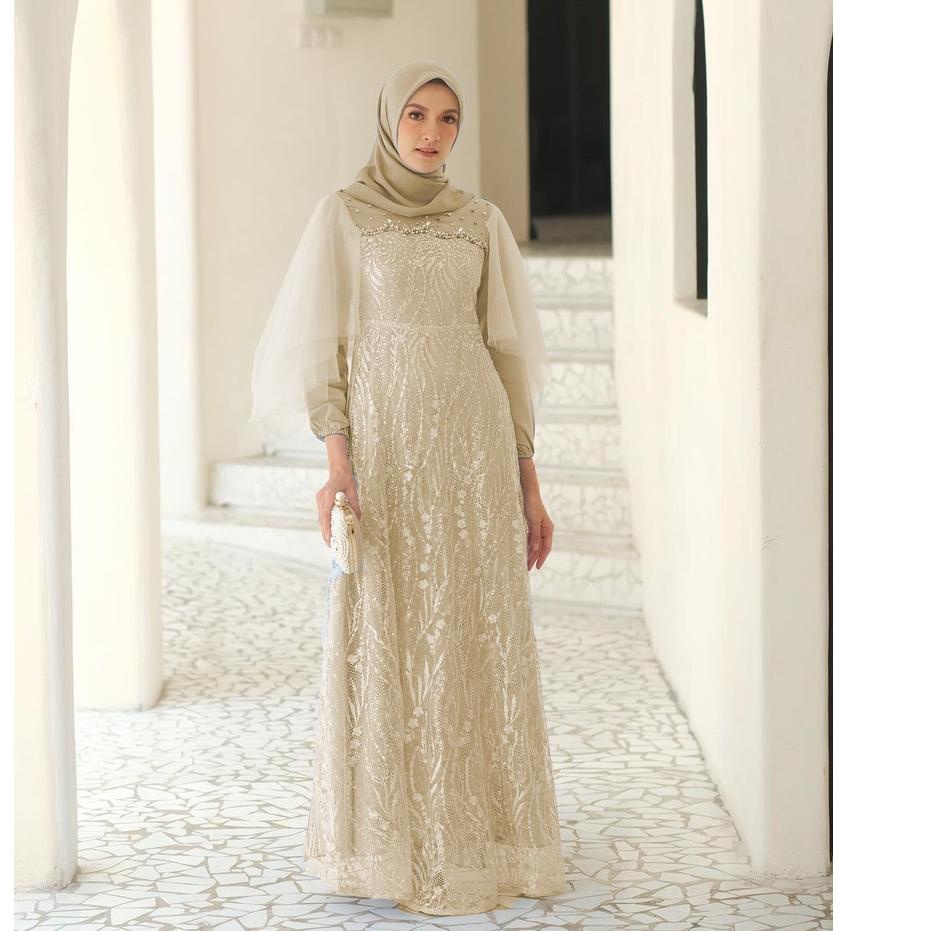 Model Baru.. Gamis Brukat Modern Terbaru, Gamis Remaja Dress Wanita Dress Kondangan Lamaran Wisuda Lebaran 2022 Simple Bridesmaid Hijab Muslim Modern Outfit Dress Kebaya Brokat Kekinian