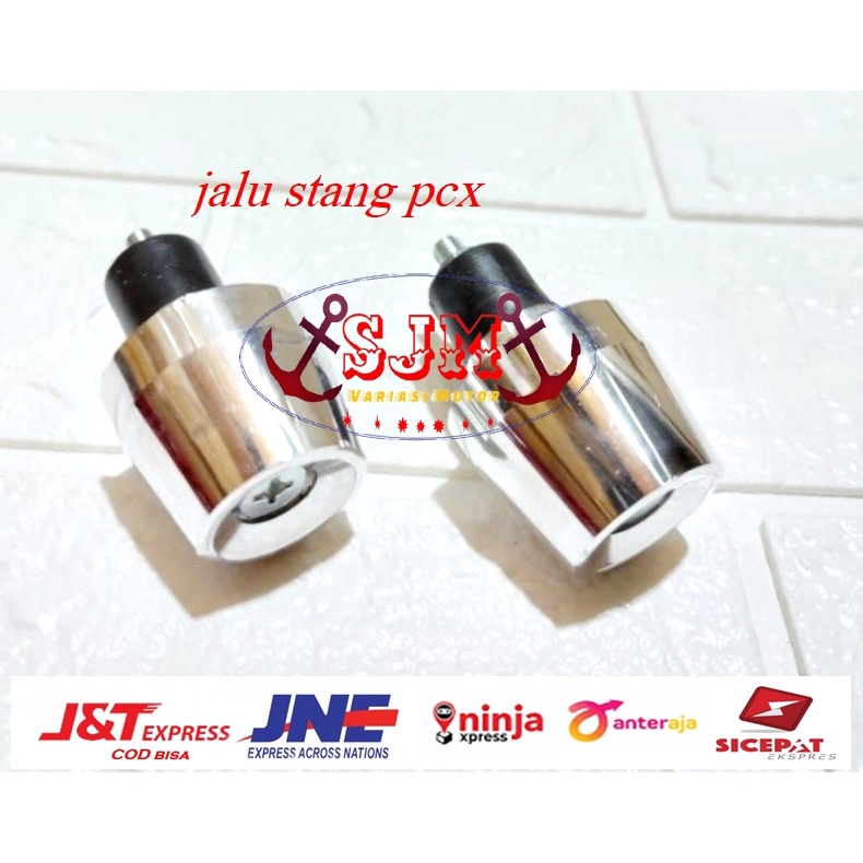 Jalu bandul stang universal model pcx warna chrome harga sepasang untuk all motor jalu stang pcx krom