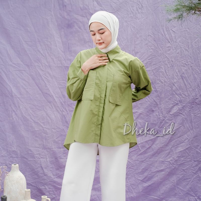 Kemeja Pocket Jazlyn Shirt