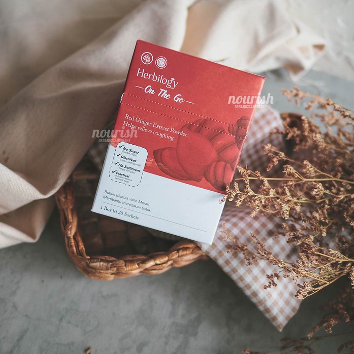 Herbilogy On The Go Red Ginger (Jahe Merah) Extract Powder 20 sachet