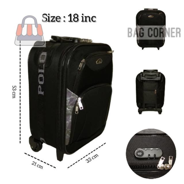 BagCorner - Koper kain size 18 inc # koper kabin # travel bags