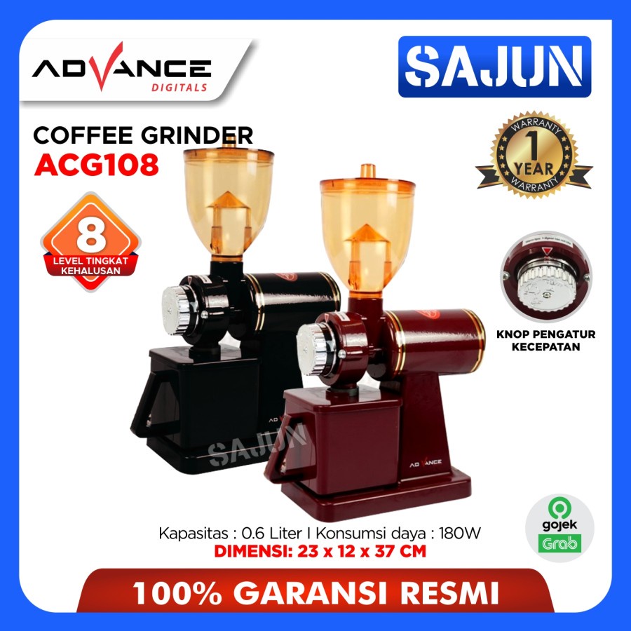 Advance ACG-108 Coffee Mill Grinder Mesin Giling Kopi Elektrik ACG108