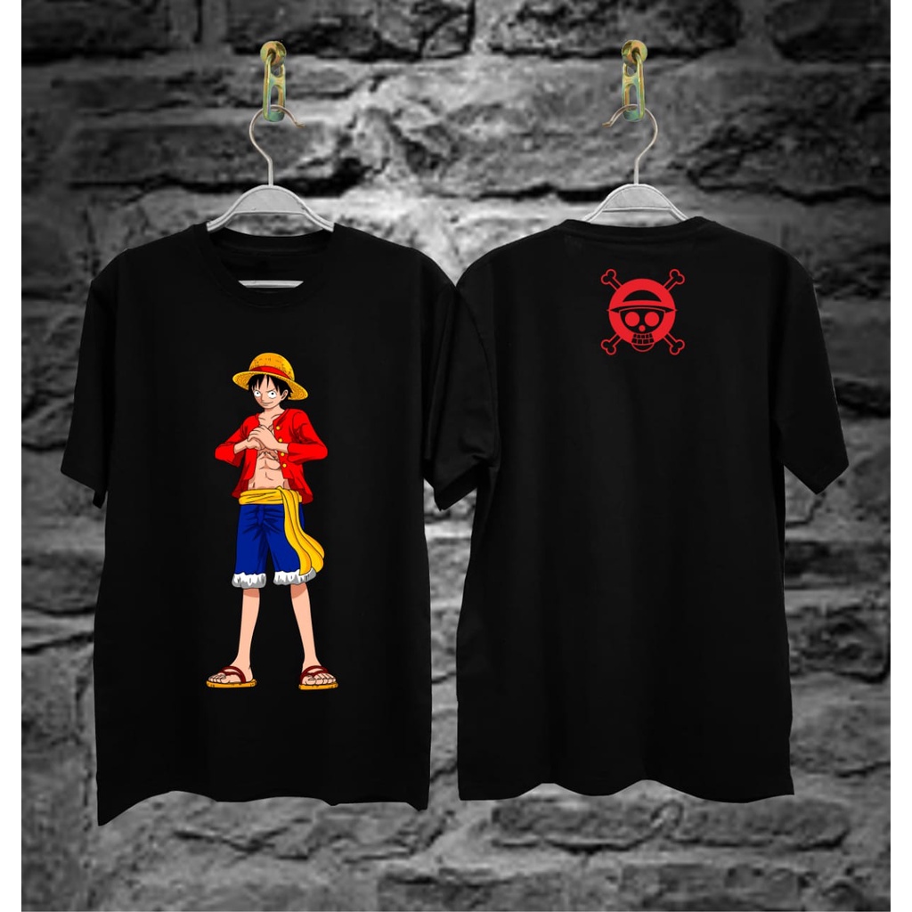 NABATA (COD) BAJU KAOS LUFFY KEPAL/BAJU KAOS PERIA/BAJU KAOS DESAIN VALHALLA/KAOS DISTRO PRIA TERBAR